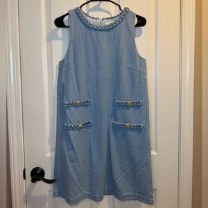 NWT Entro Braided Detailed Sleeveless Sheath Dress Size S